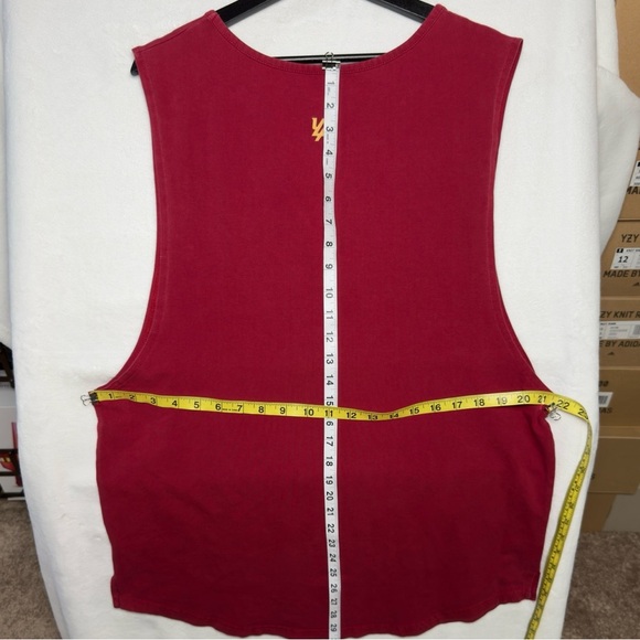 YOUNGLA Red Drop-Cut Muscle Tank (XXL) - Picture 5 of 8